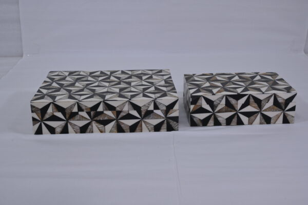 Bone Inlay Resin Wooden Photo Frame & Box Set