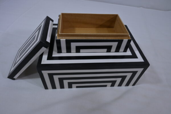Wooden Box with Bone Inlay & Resin Work