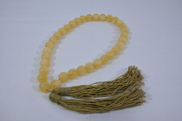 Light Yellow Round Beads Necklace