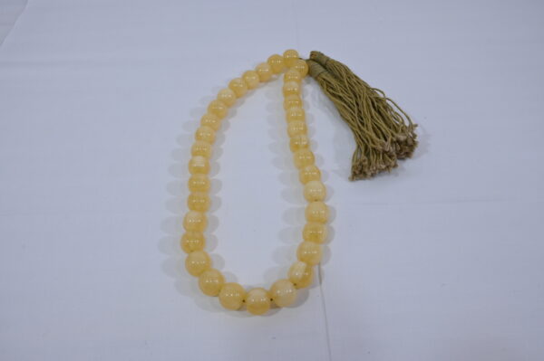 Light Yellow Round Beads Necklace
