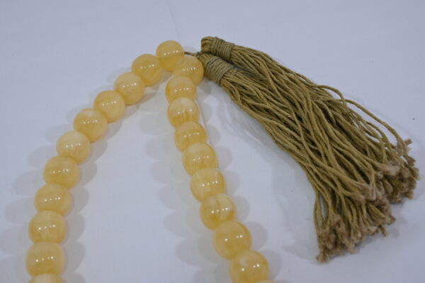 Light Yellow Round Beads Necklace