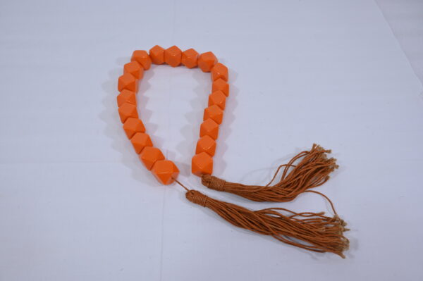 Orange Triangle Beads Necklace