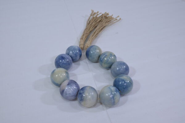 Sky Blue & Navy Fusion Beads Necklace