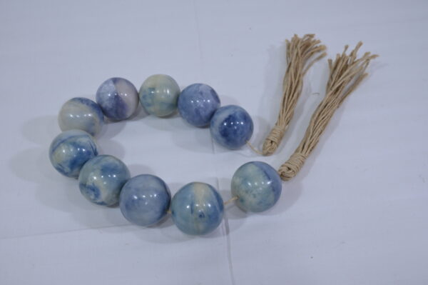 Sky Blue & Navy Fusion Beads Necklace