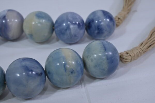 Sky Blue & Navy Fusion Beads Necklace