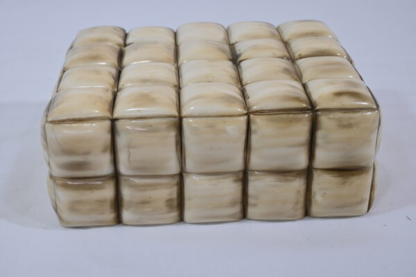 Elegant Brown Bone Keepsake Box