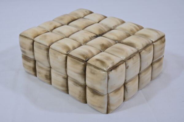 Elegant Brown Bone Keepsake Box