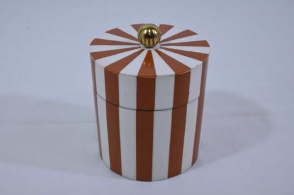 Orange & White Bone Inlay Lined Box Set