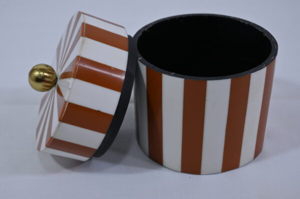 Orange & White Bone Inlay Lined Box Set