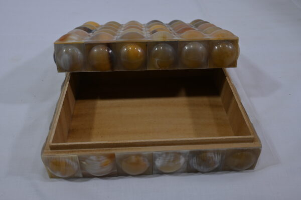 Bubble Design Resin Wooden Box