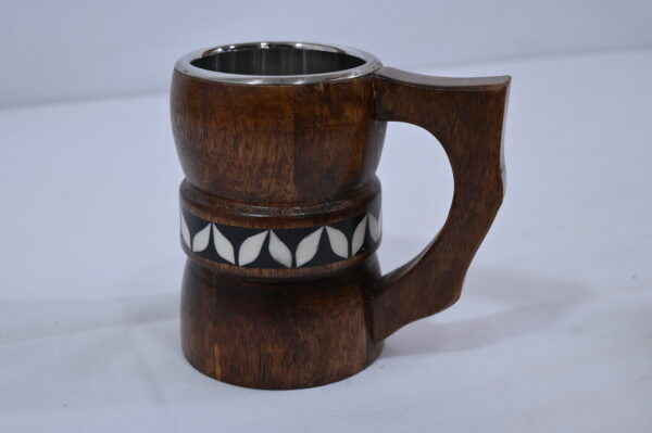 Wooden Dark Brown Mug