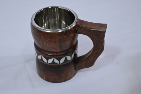 Wooden Dark Brown Mug