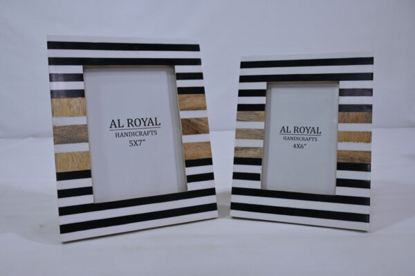 Lining Design Bone & Resin Photo Frame