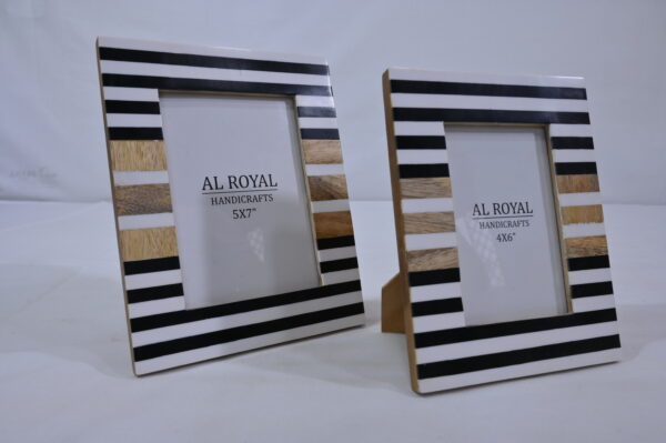 Lining Design Bone & Resin Photo Frame