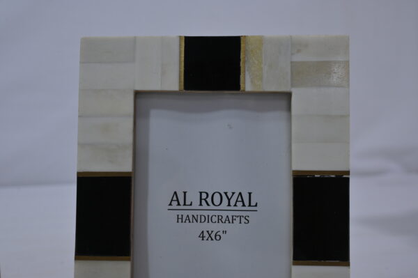 Black & Cream Horn Bone Photo Frame
