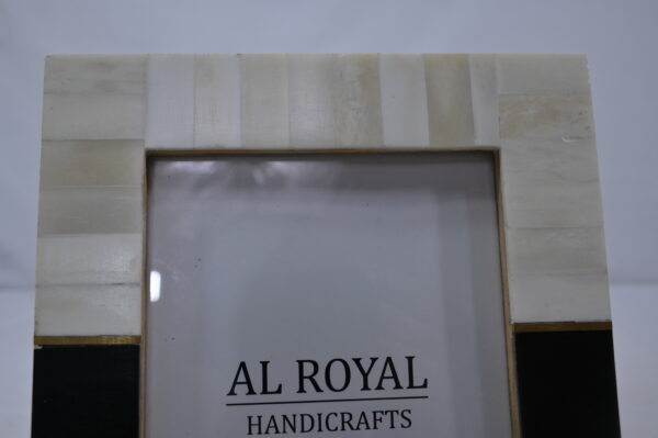 Black & White Cream Horn Bone Photo Frame