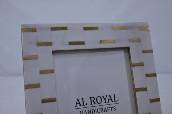 Cream Bone and Brass Frame