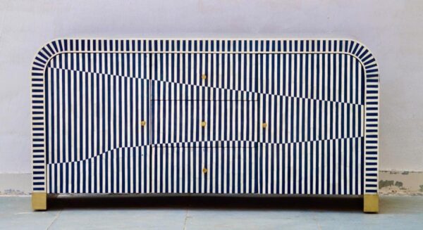 Dresser Navy Bone Inlay